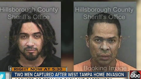 Masked men kick in door, ransack home