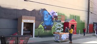 Ceremony for downtown alley