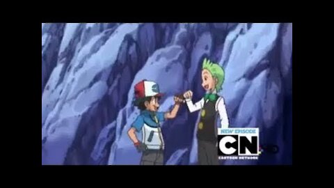 Pokemon Best Wishes: Cilan and Ash fist bump