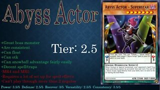 Yugioh Tier Analysis: Abyss Actors, Mecha Phantom Beasts and Vendreads