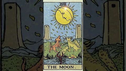 Diving Deep: Mystical Connections in the Moon Tarot Card! Pt 3 #shorts #tarot #tarotreading