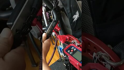 Paramotor Throttle Holder Working Prototype Demo - Proof of Concept SUCCESS still magnetic hold down