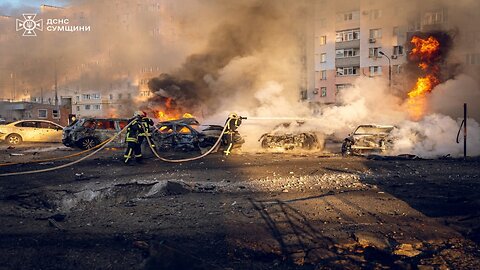 Sumy City Military Administration Shares Video of Aftermath from Russian Attack