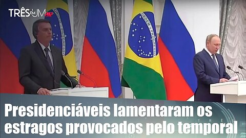 Bolsonaro e Putin mencionam tragédia em Petrópolis em discurso