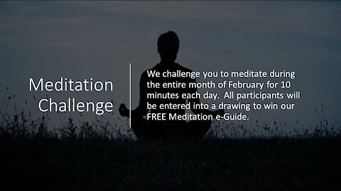 A Meditation Challenge