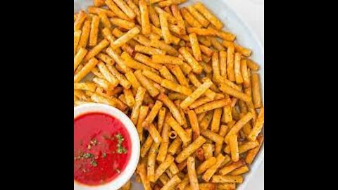 Pasta chips with spice