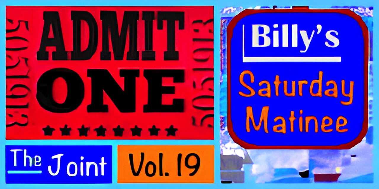 Saturday Matinee #19 ☛ Films are The Amazing Colossal Man and Gamera the Giant Monster. Come on in!!