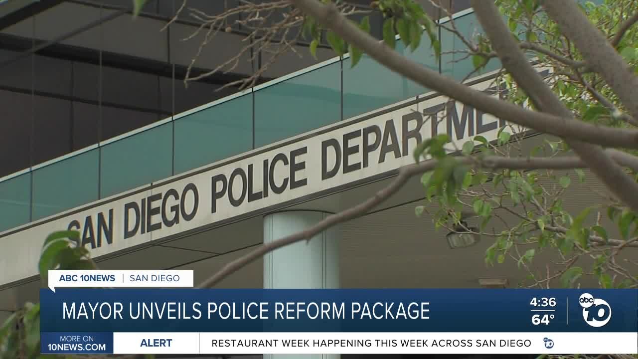 Mayor unveils San Diego police reform