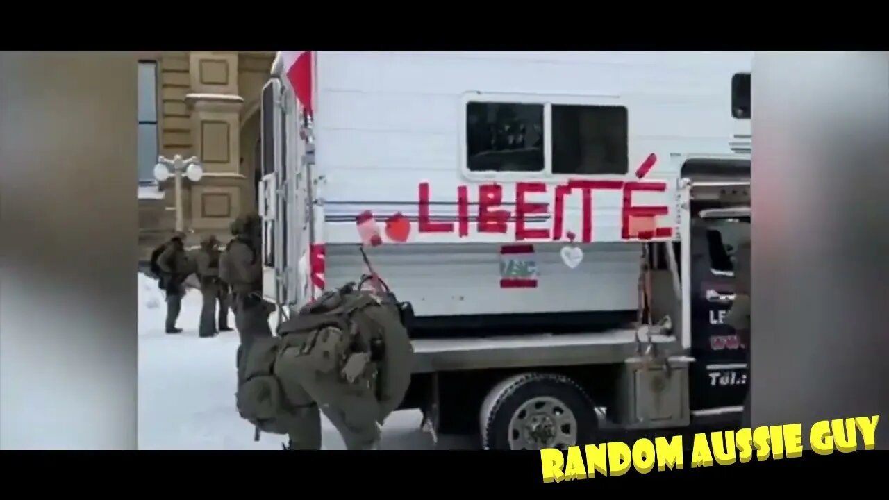 🇨🇦 CANADIAN RIOT POLICE ARREST PEACEFUL PROTESTER - FREEDOM PROTEST CONVOY 2022