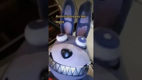 Nightmare bonnie breaks his phone #fnaf #jeffy #sml #fnafplush #plush #freddy #memes #bonnie #shorts