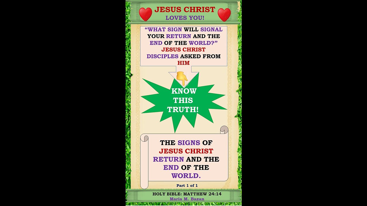 SPREAD THE GOOD NEWS-JESUS CHRIST AND HIS TEACHINGS, P1 OF 1
