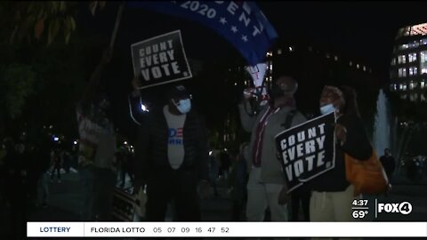 Count every vote protest continue
