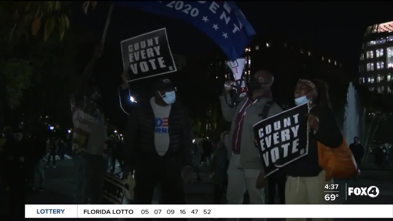 Count every vote protest continue