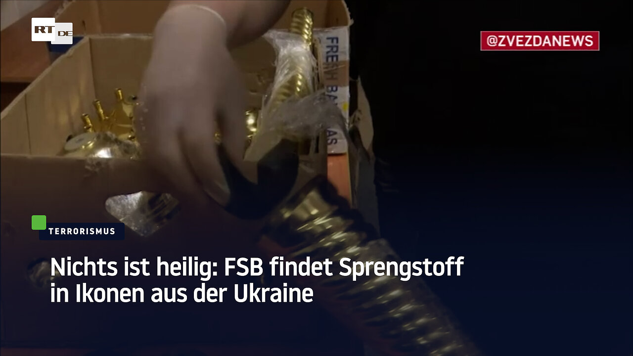 Nichts ist heilig: FSB verhindert Schmuggel von Sprengstoff in Kirchengegenständen aus der Ukraine