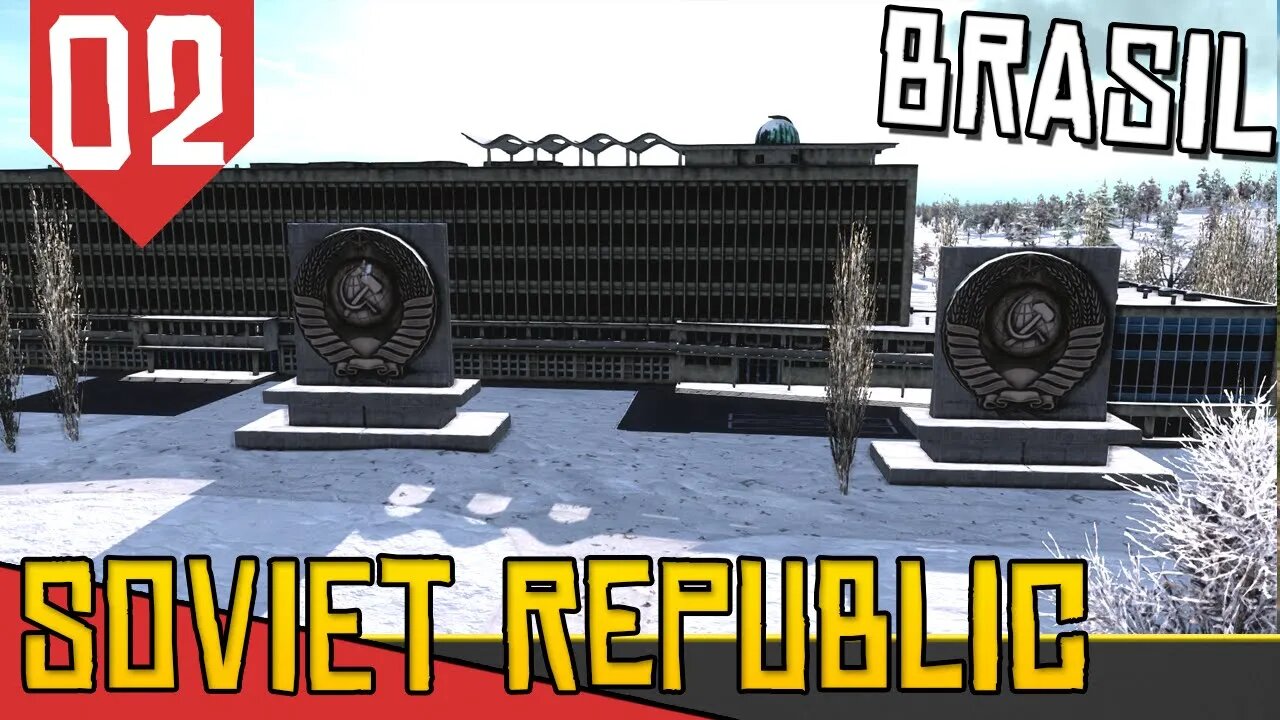 Nevou na UNIVERSIDADE Brasileira - Workers & Resources: Soviet Republic #02[Gameplay Português PTBR]