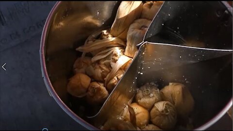 Tamales on the Street in Puebla, Mexico