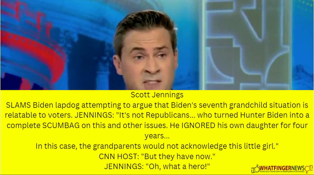 SLAMS Biden lapdog attempting to argue that Biden's seventh grandchild situation is relatable