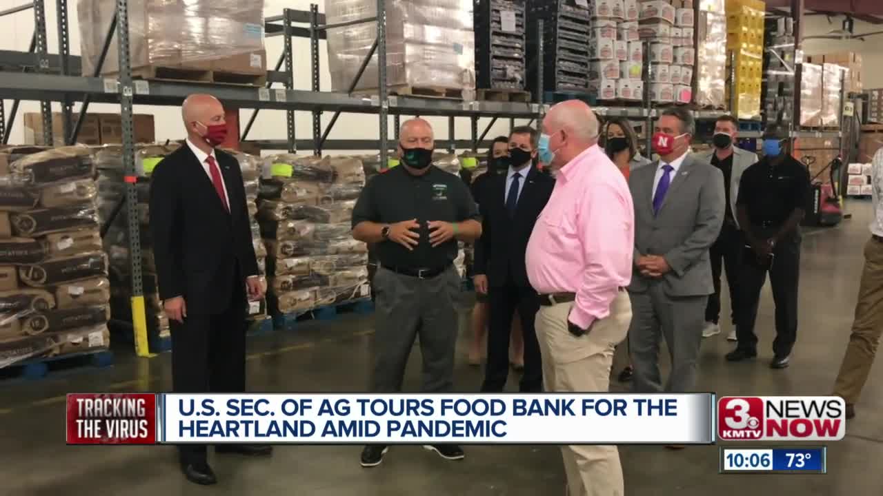 U.S. Sec. of Ag tours Food Bank for the Heartland amid pandemic