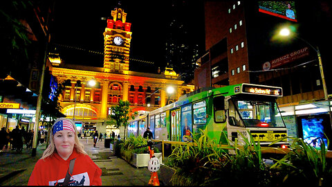 Evening Rushhour in Melbourne City with the Good the Sad and the Purdy