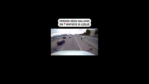 Person Walking On Highway