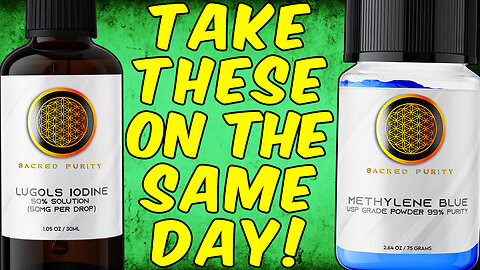 Why You Should Take Mega Doses Of Iodine And Methylene Blue On The Same Day!