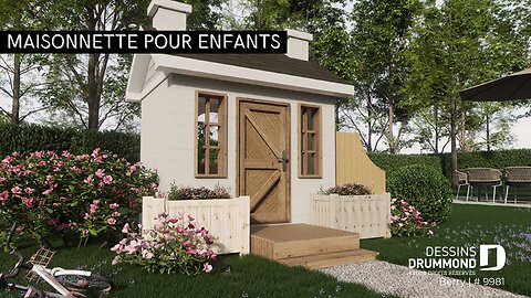 Plan de cabane de style farmhouse par Dessins Drummond (Plan #9981)