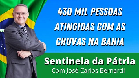 430 mil pessoas atingidas com as chuvas na Bahia - 27/12/2021