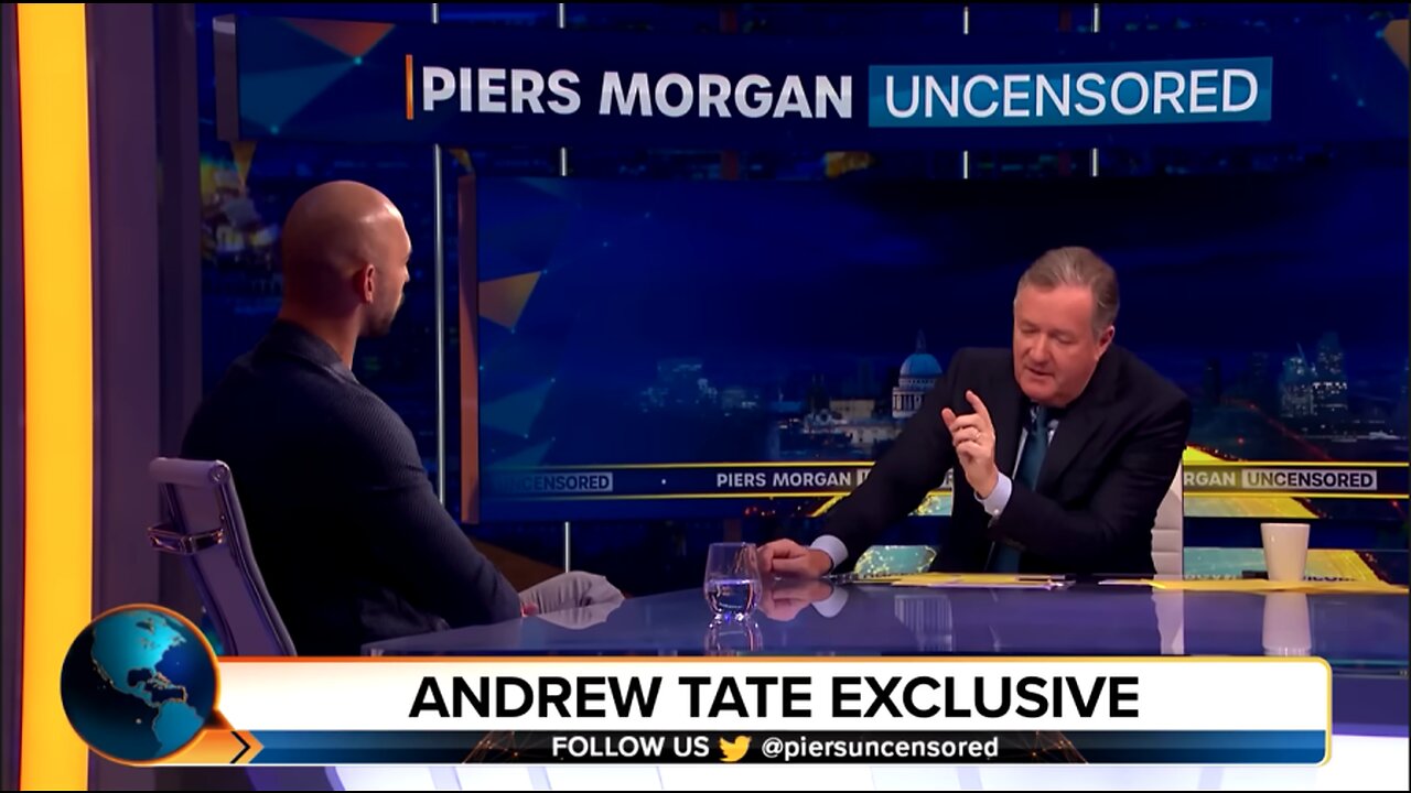 "To much masculinity" Andrew Tate & Piers Morgan 🤔 #AndrewTate #PiersMorgan #PiersMorganUncensored