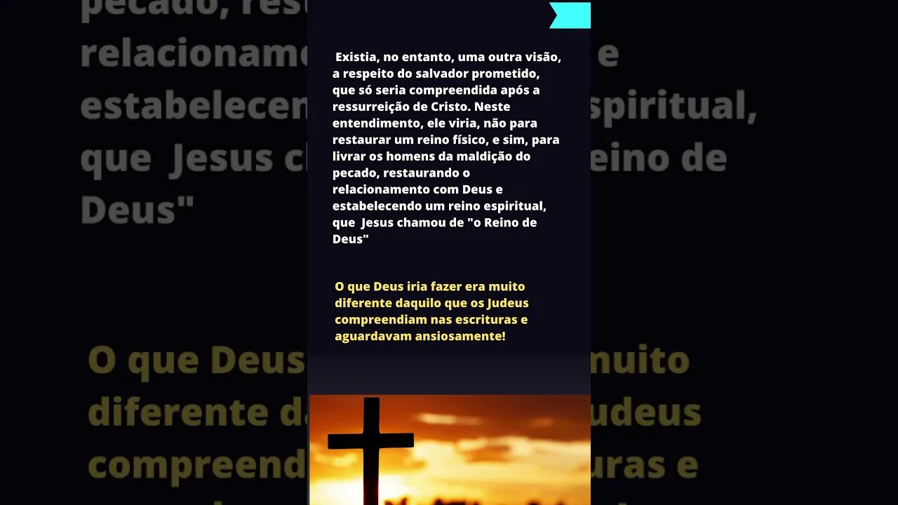 Por que os Judeus não aceitaram Jesus Como Messias?#shorts