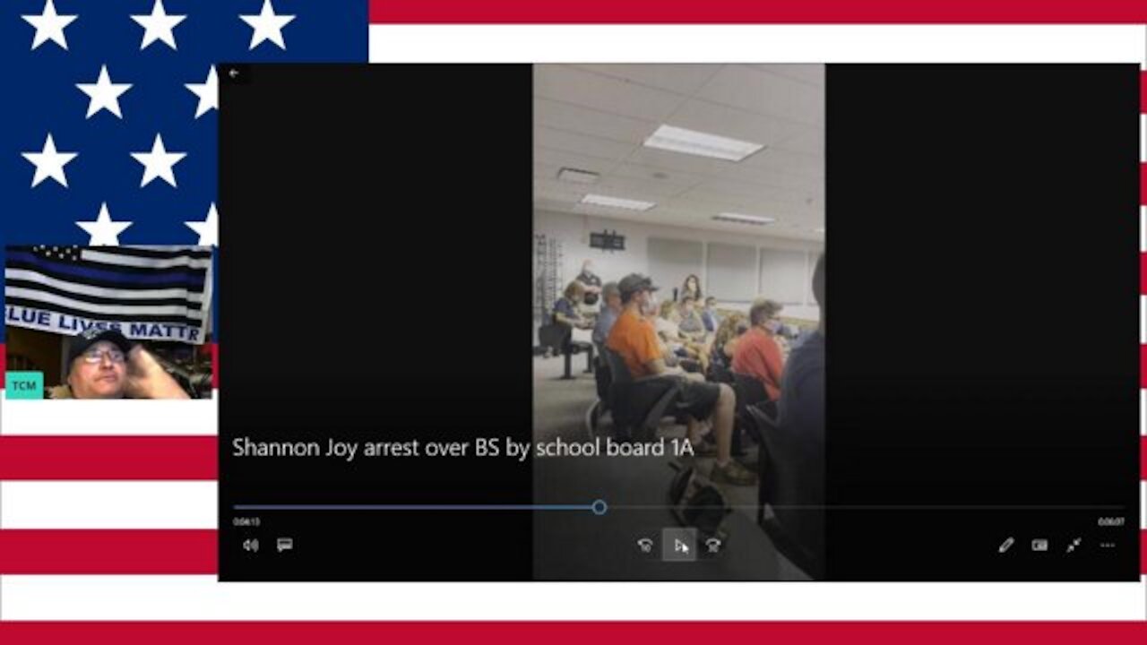 Shannon arrest over BS by school board full video, + jab companies mite be able to be sued now