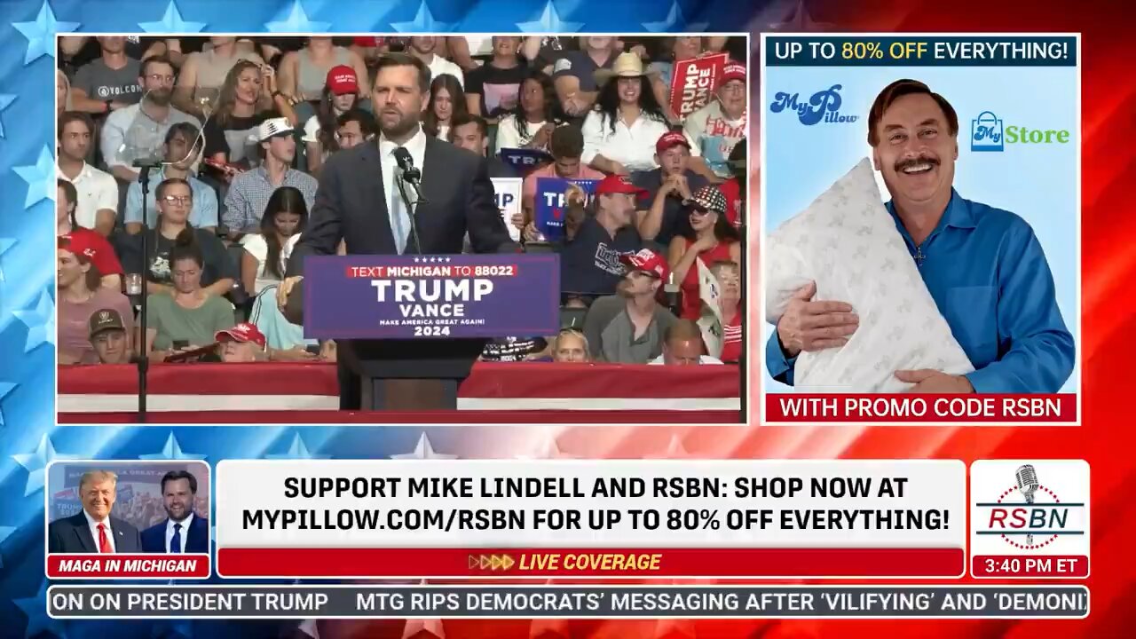🚨 BREAKING: JD Vance in Grand Rapids, Michigan