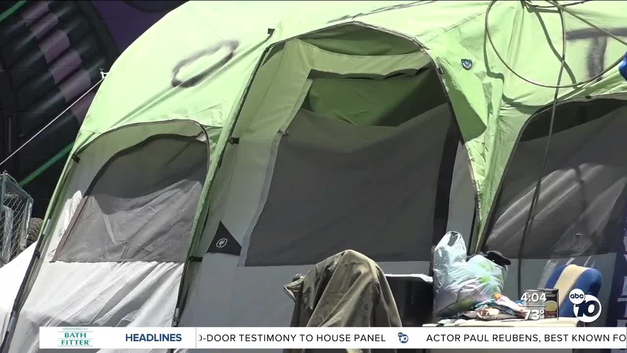 Large homeless encampment on Commercial St. and 14th cleared