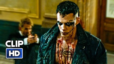 THE CROW All Clips + Trailer (2024) Bill Skarsgård, Action, Horror Movie HD