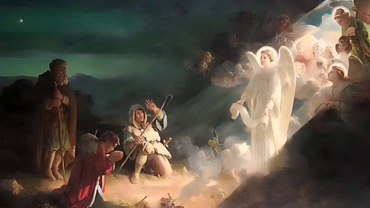 The Birth of Jesus Christ, depicted with accurate chronology of events synchronized in the Gospels