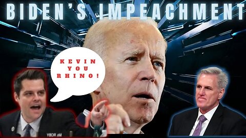 McCarthy Went Full RHINO! | Biden's Impeachment #BidenImpeachment #Livestream #Podcast
