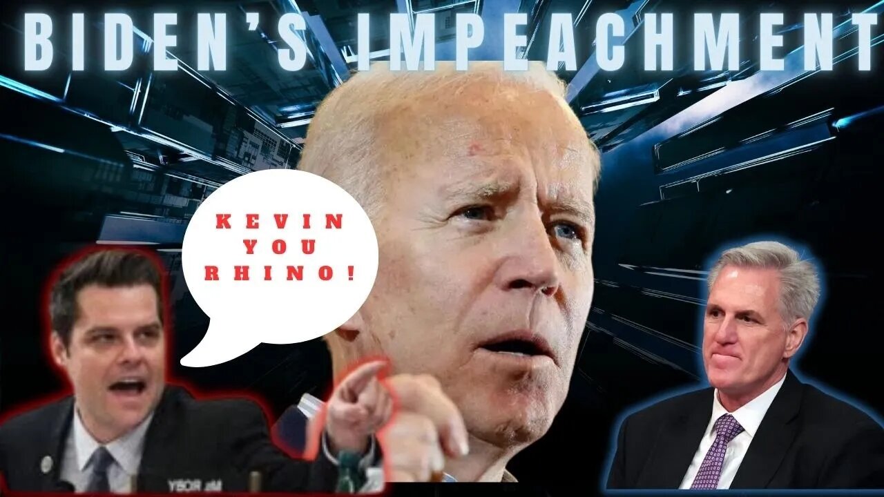 McCarthy Went Full RHINO! | Biden's Impeachment #BidenImpeachment #Livestream #Podcast