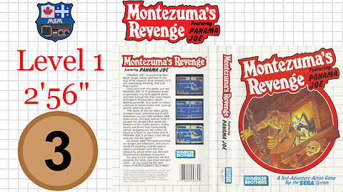 Montezuma's Revenge [SMS] Level 1 [2'56"] 3rd place🥉 | SEGA Master System Marceau