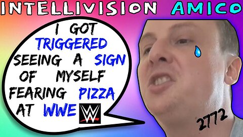 Intellivision Amico Darius Truxton Triggered Seeing Pizza Sign Live On WWE LOL! - 5lotham