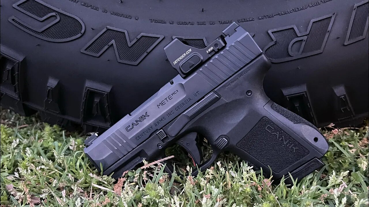 CANIK MC9 Dressed in all black and courting the CCW Vortex reflex!!