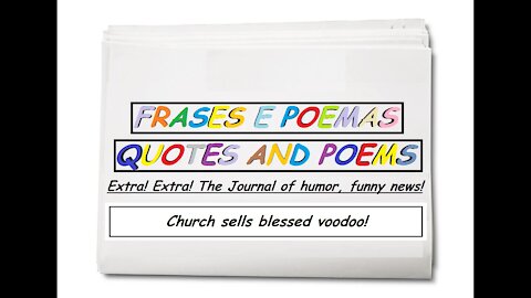 Funny news: Church sells blessed voodoo! [Quotes and Poems]