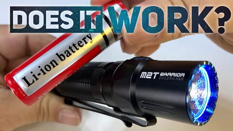 Will an 18650 battery work in the Olight M2T Warrior Tactical LED Flashlight?