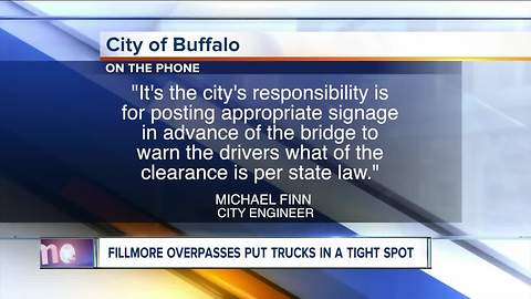 Overpasses put trucks in a tight spot
