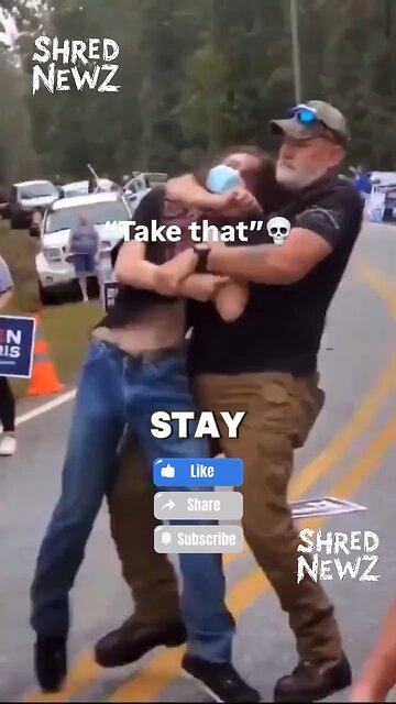 🚨 Tensions Flare: Angry Kamala Supporter Charges and Attacks Trump Voters