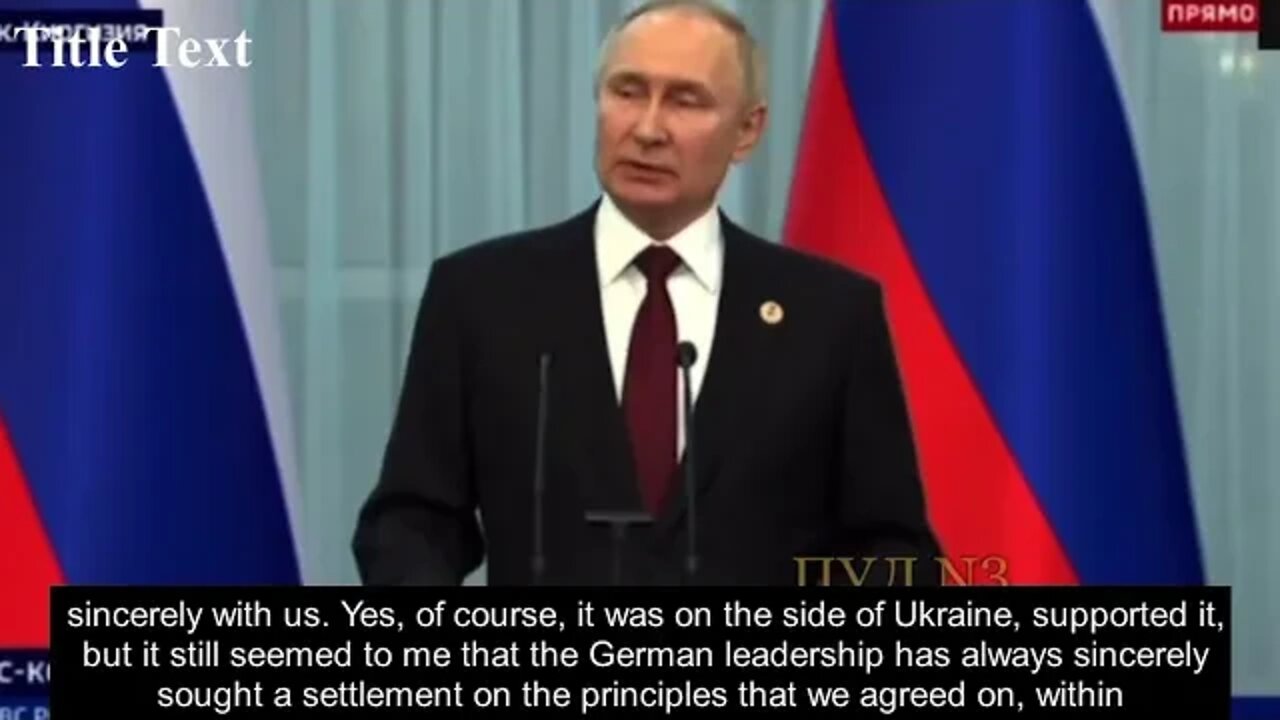 Putin: Regarding Angela Merkel