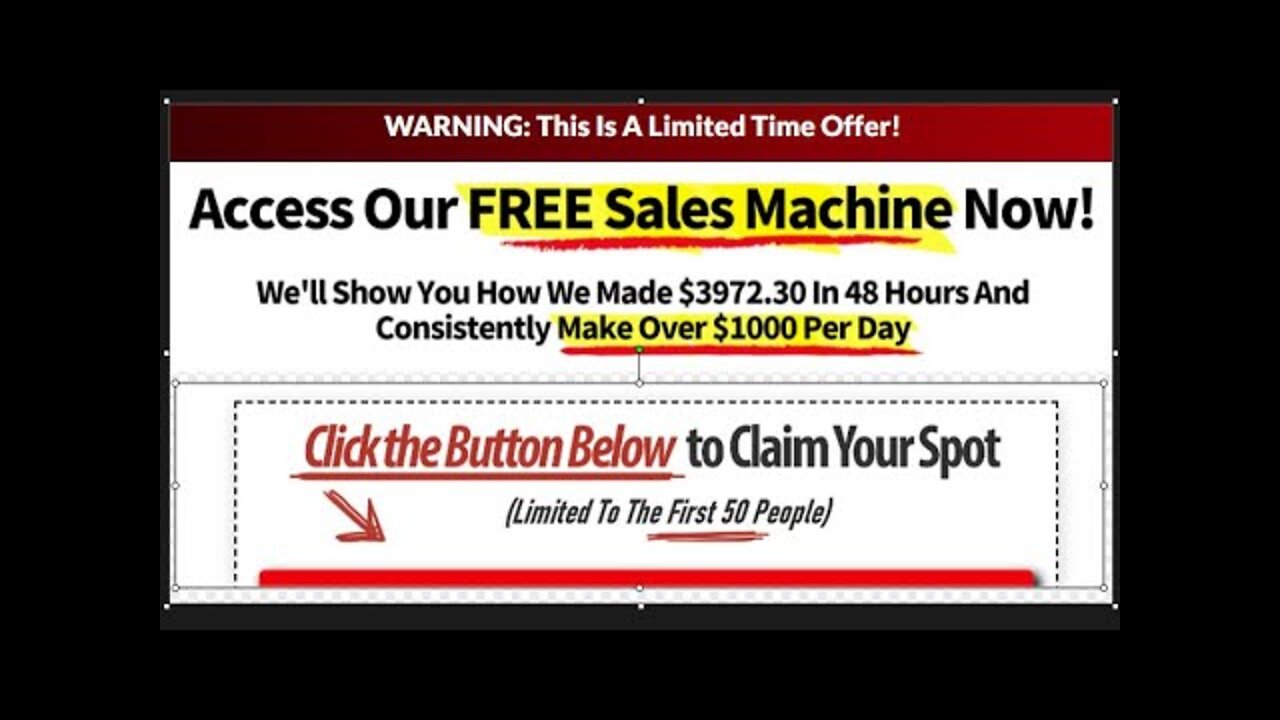 πAccess Our π
΅ππ
΄π
΄ Sales Machine Now!