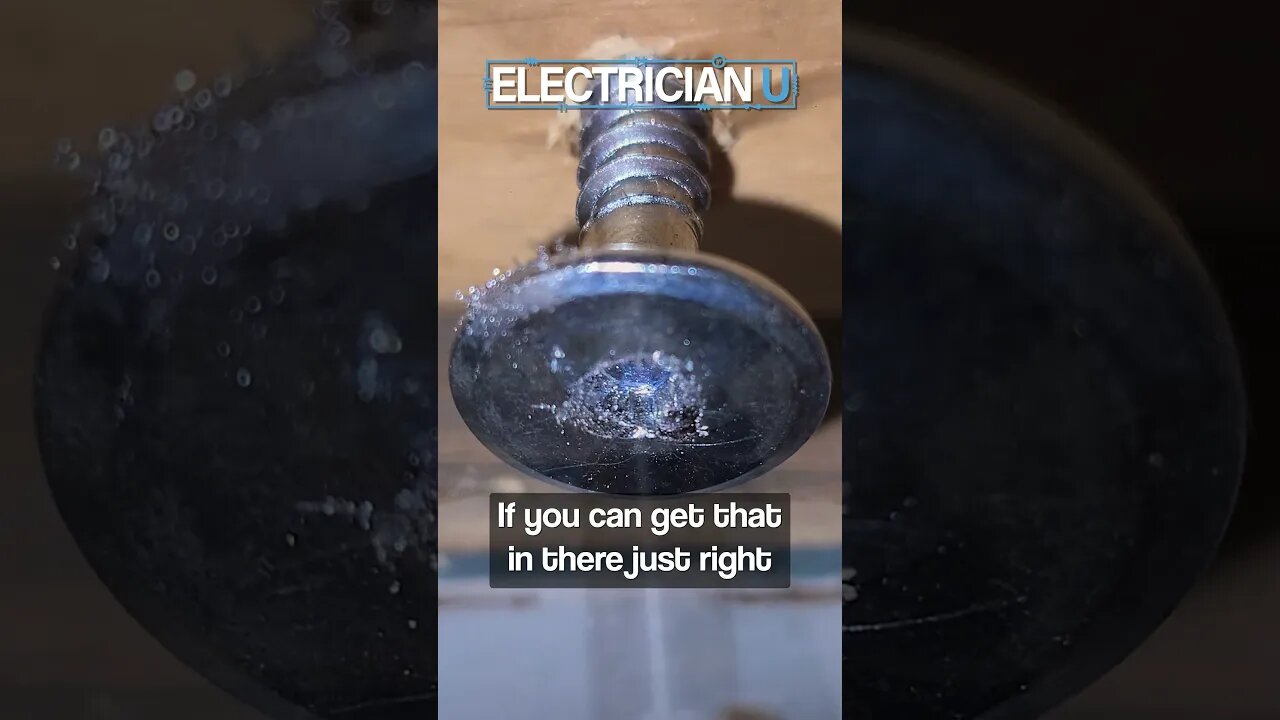 Pro Tip - Using a Torque Tip on a Stripped Screw ELECTRICIAN HACK