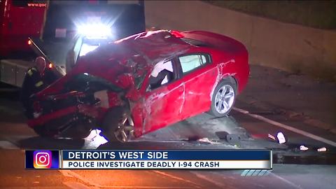 Police search for 3 people who fled scene following crash on I-94 that killed their companion