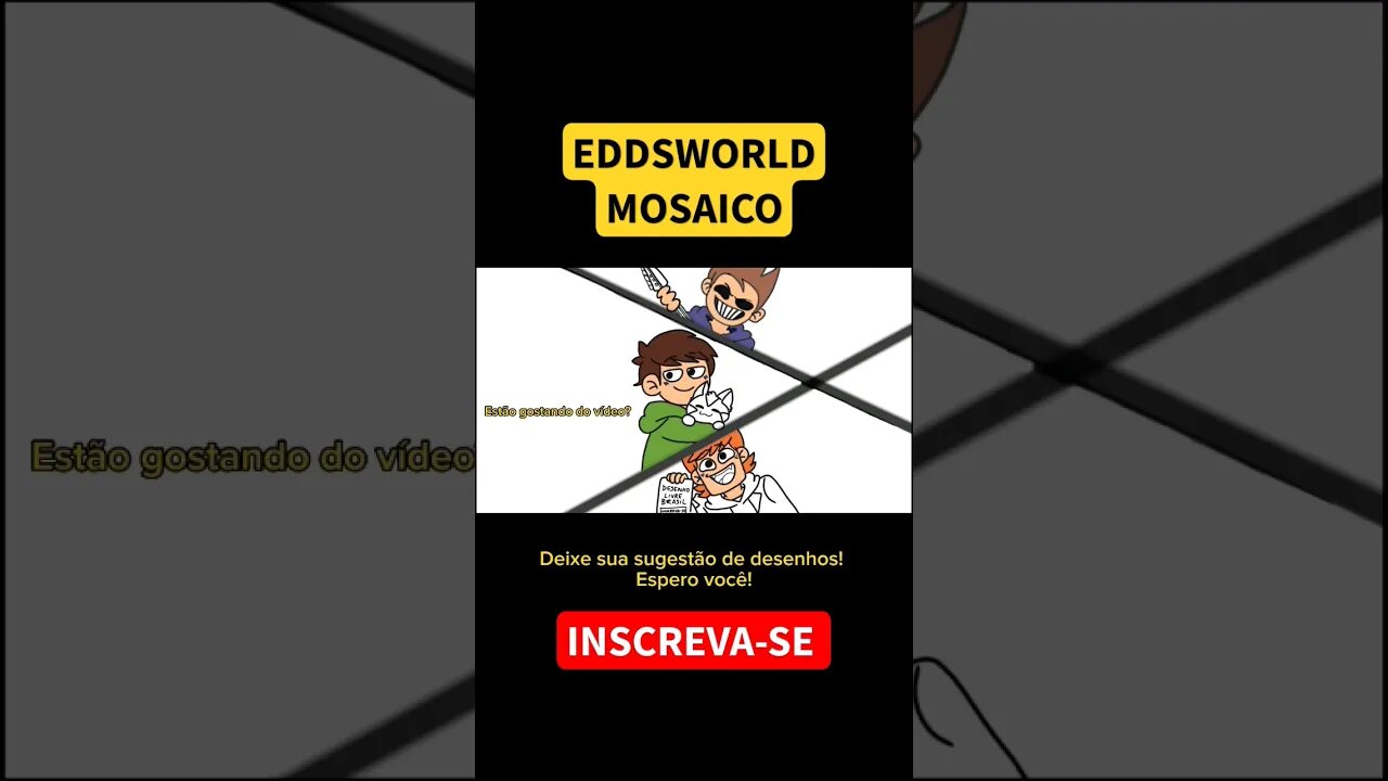 COMO DESENHAR EDDSWORLD MOSAICO #eddsworld #shorts