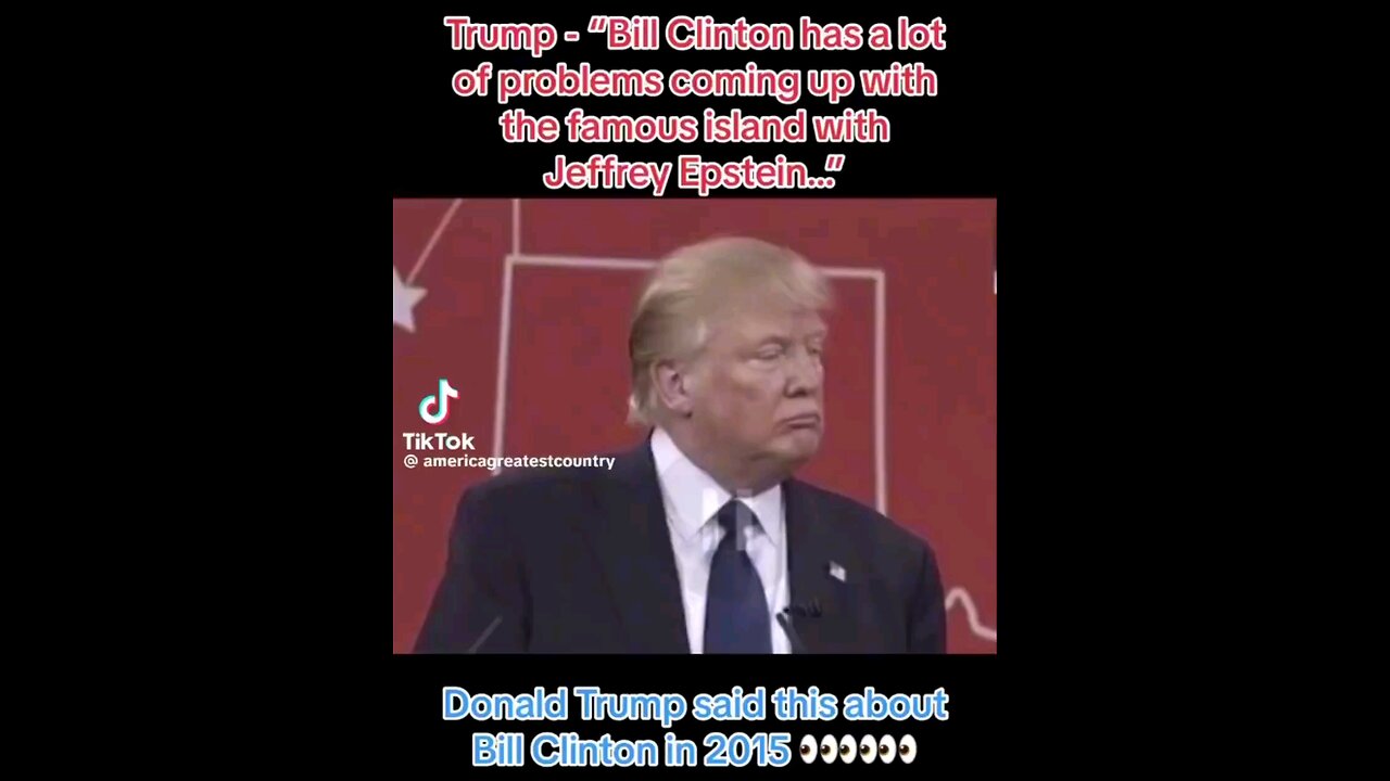 Trump on clinton and epstein in 2015