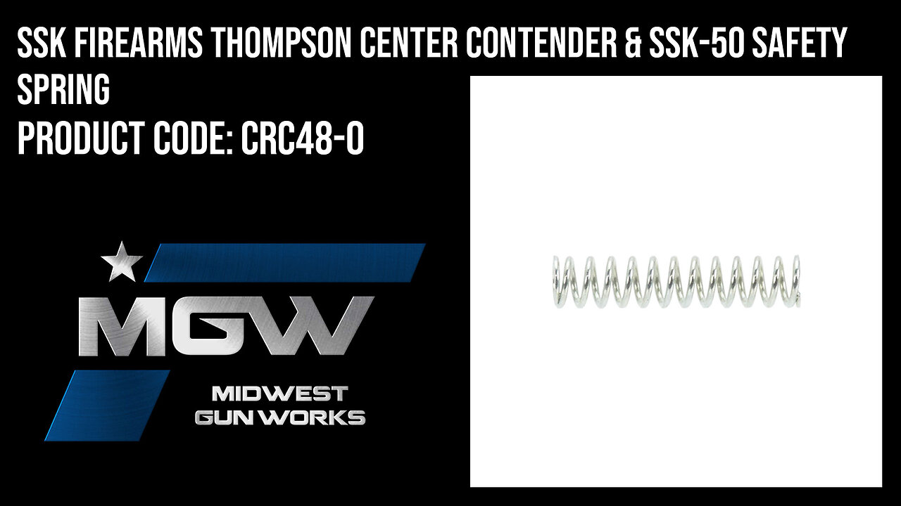 SSK Firearms Thompson Center Contender & SSK-50 Safety Spring - CRC48-0